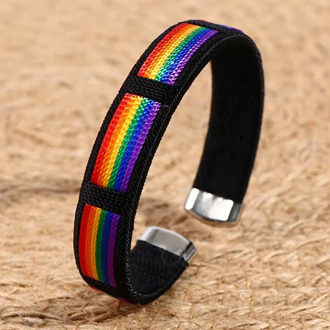 Rainbow bracelet for men or women