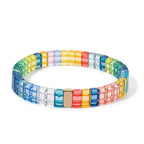 Pink rainbow bracelet