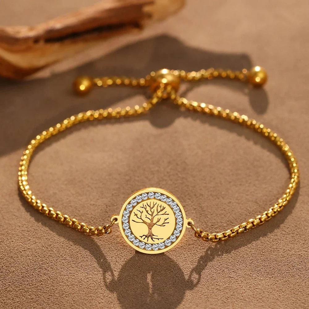 Gold Tree of Life Bracelet