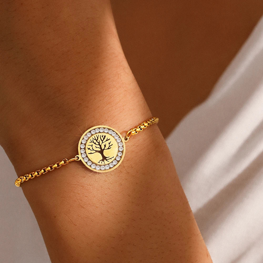 Gold Tree of Life Bracelet