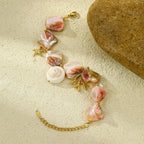 Shell Bracelet with Beautiful Mother-of-Pearl Beads