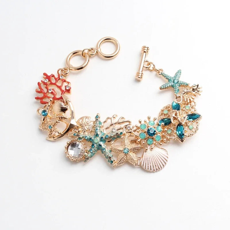 Bracelet with Red Colored Shells