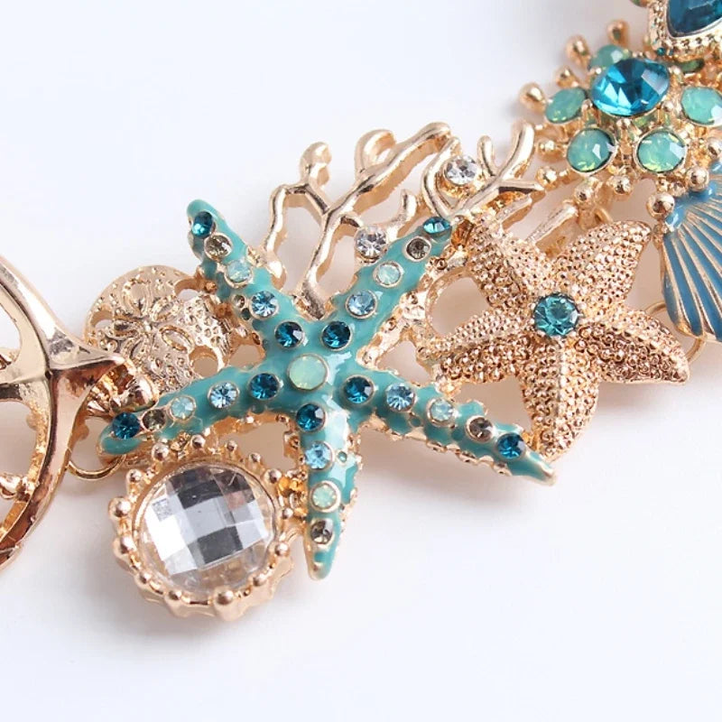 Bracelet with Blue Colored Shells