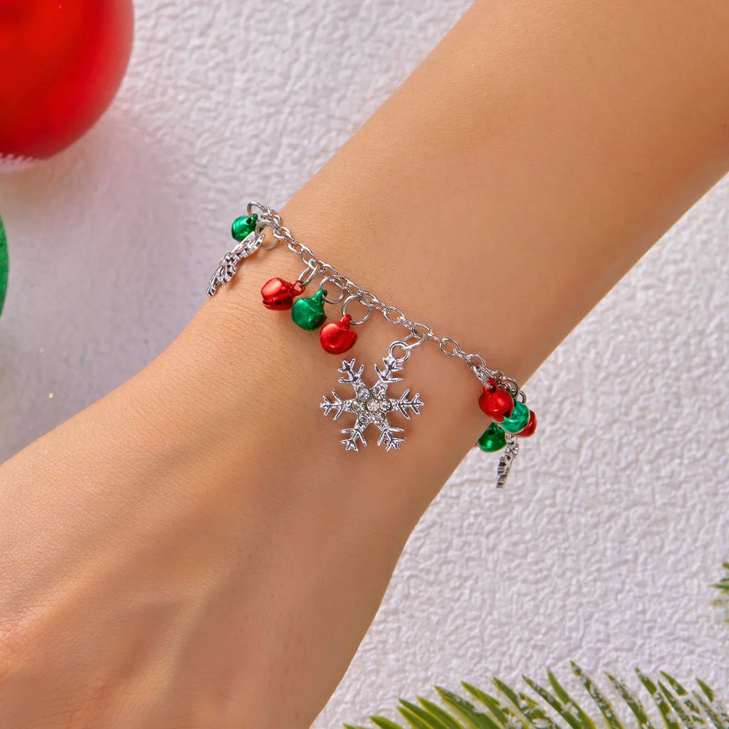 Bracelet with Snowflakes and Christmas Balls