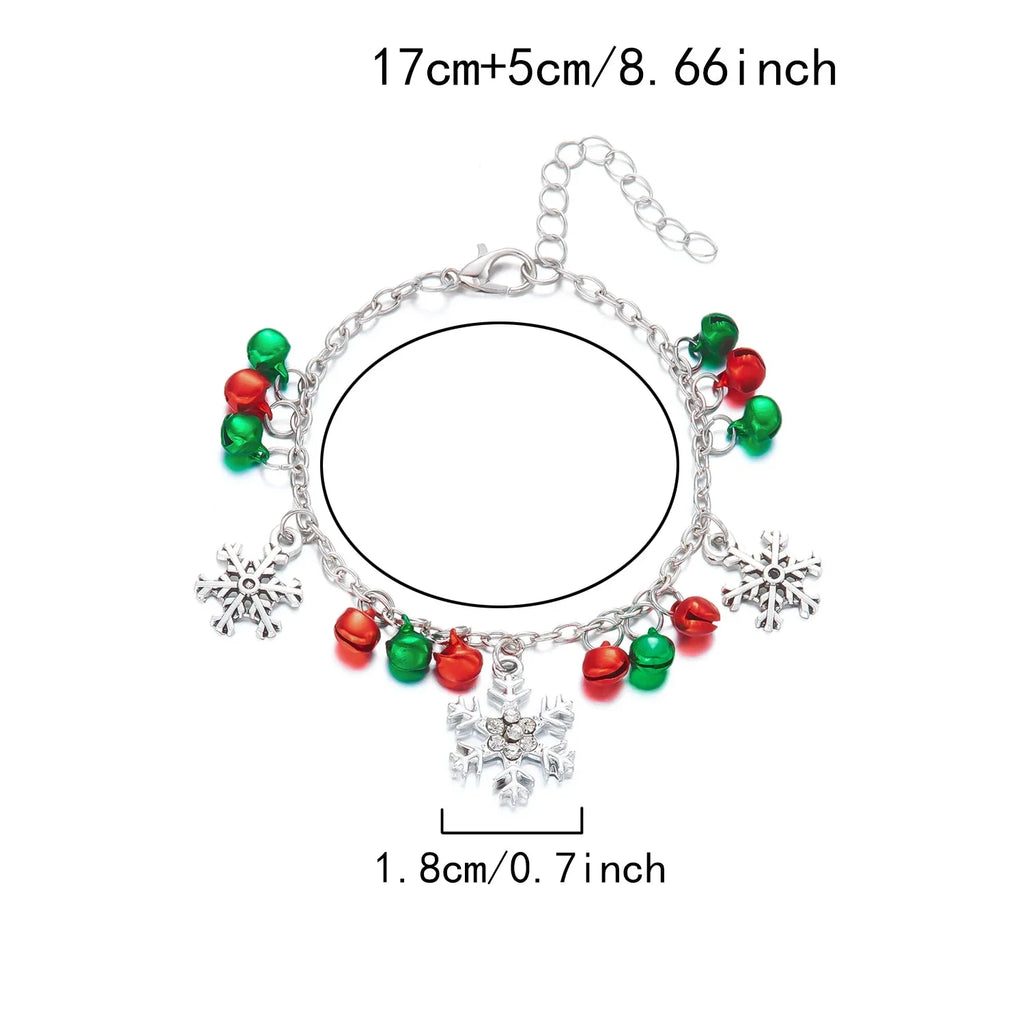 Bracelet with Snowflakes and Christmas Balls