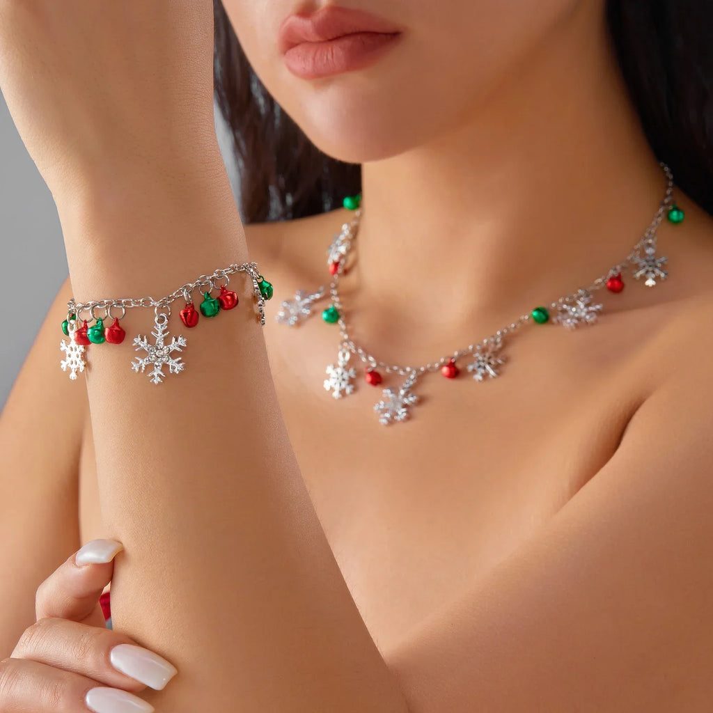 Bracelet with Snowflakes and Christmas Balls