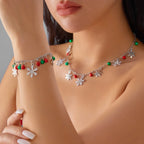 Bracelet with Snowflakes and Christmas Balls
