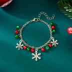 Bracelet with Snowflakes and Christmas Balls