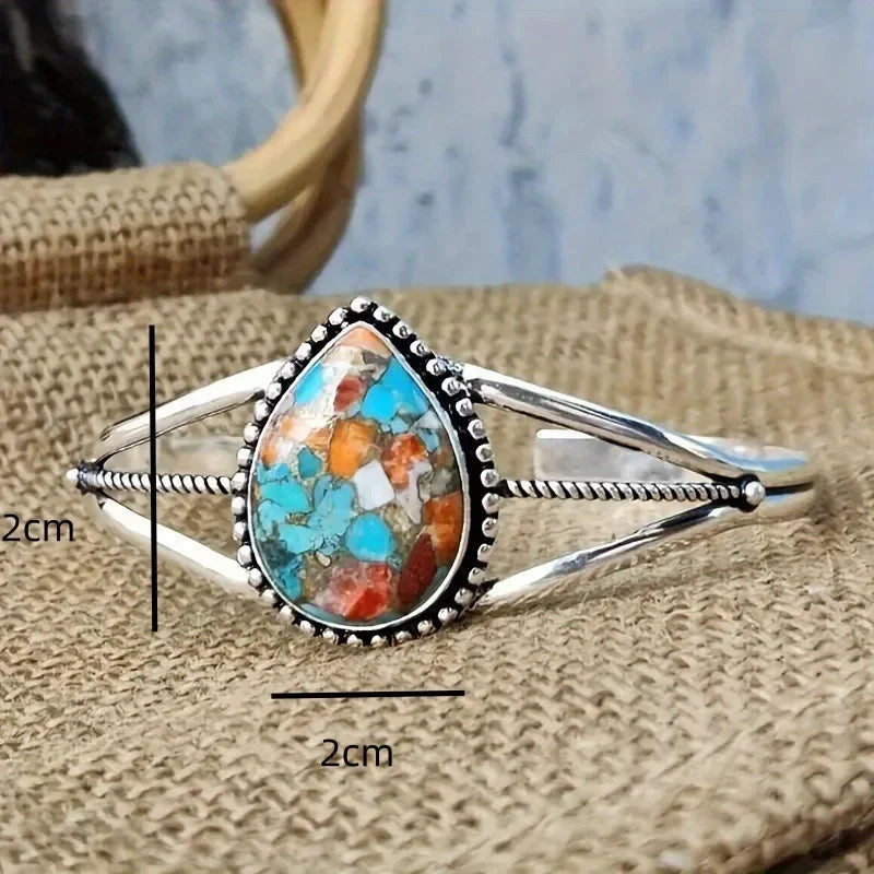 Bracelet with Water Drop with Turquoise