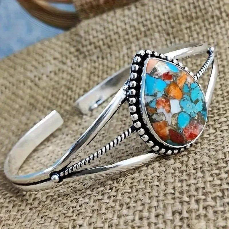 Bracelet with Water Drop with Turquoise