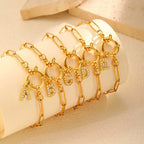 Personalized bracelet with initial