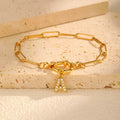 Personalized bracelet with initial a