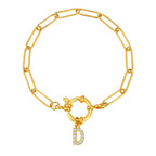 Personalized bracelet with initial d