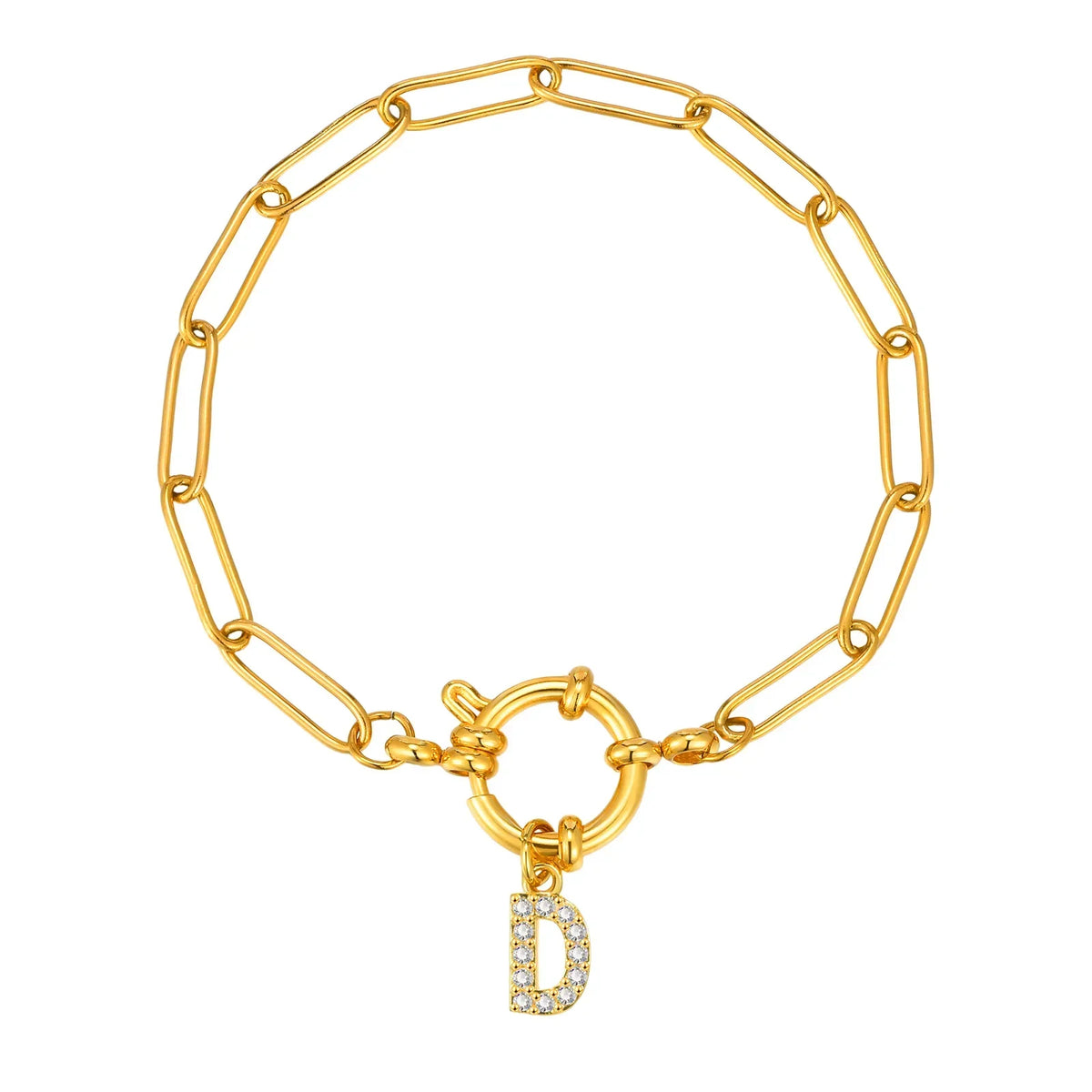 Personalized bracelet with initial d