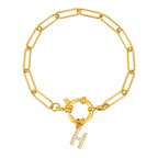 Personalized bracelet with initial h