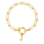 Personalized bracelet with initial j