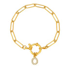 Personalized bracelet with initial o