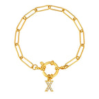 Personalized bracelet with initial x