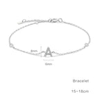 Rhinestone initial bracelet