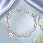 Bracelet with the Jewish life symbol Chai in silver