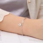 Bracelet with the Jewish life symbol Chai in silver