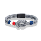 Gray rope knot bracelet