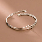 Modern-style knot bracelet