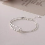 Modern-style knot bracelet