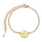 Bracelet with Astrological Zodiac Sign Sagittarius Pendant