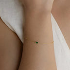 Bracelet with Colored Birthstone