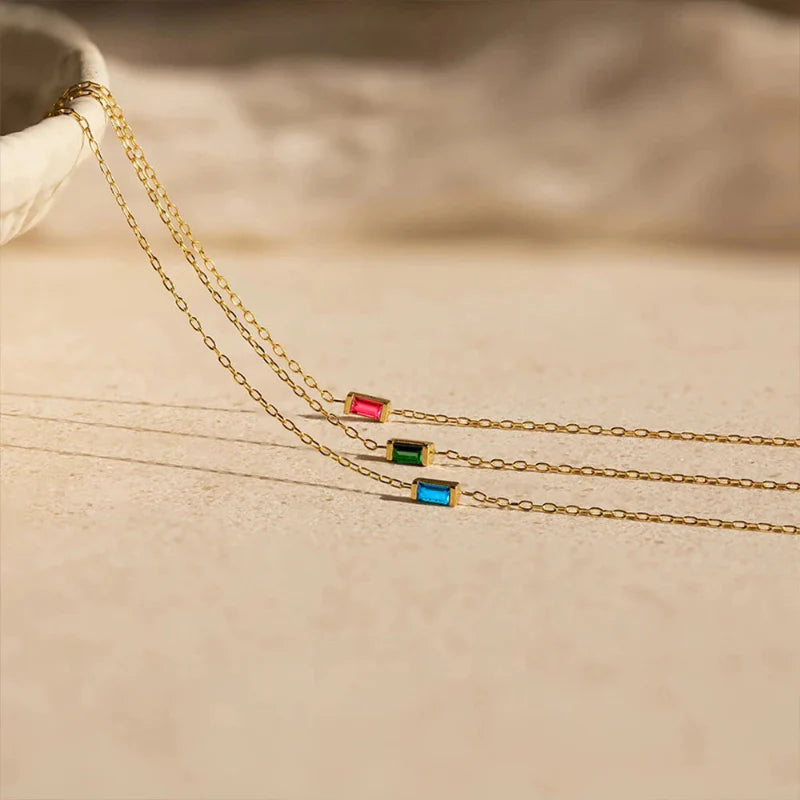 Bracelet with Colored Birthstone