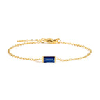 Bracelet with Colored Birthstone