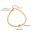 Heart-shaped birthstone bracelet