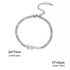 Bracelet with Jewish symbols, Menorah and the Star of David, silver