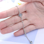 Bracelet with Zircon Moonstone