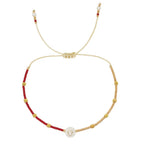 Two-tone initial bracelet o