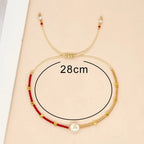 Two-tone initial bracelet