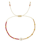 Two-tone initial bracelet b