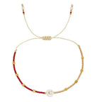Two-tone initial bracelet c