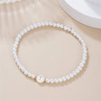 White initial bracelet t