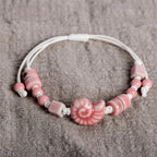 Bohemian Snail Shell Bracelet pink