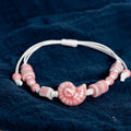 Bohemian Snail Shell Bracelet pink