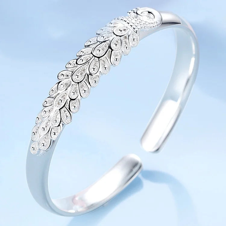 Bohemian Bracelet with Peacock Woman