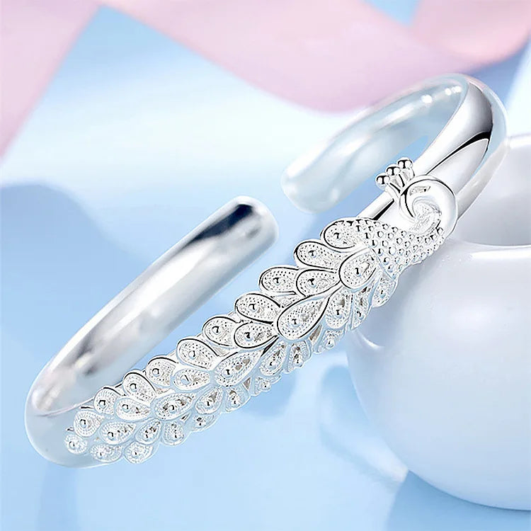 Bohemian Bracelet with Peacock Woman