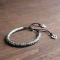 Buddhist Amulet ID Bracelet Carved