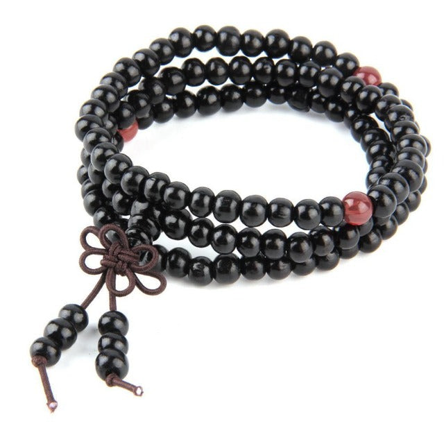 Black Buddhist Lucky Charm Bracelet