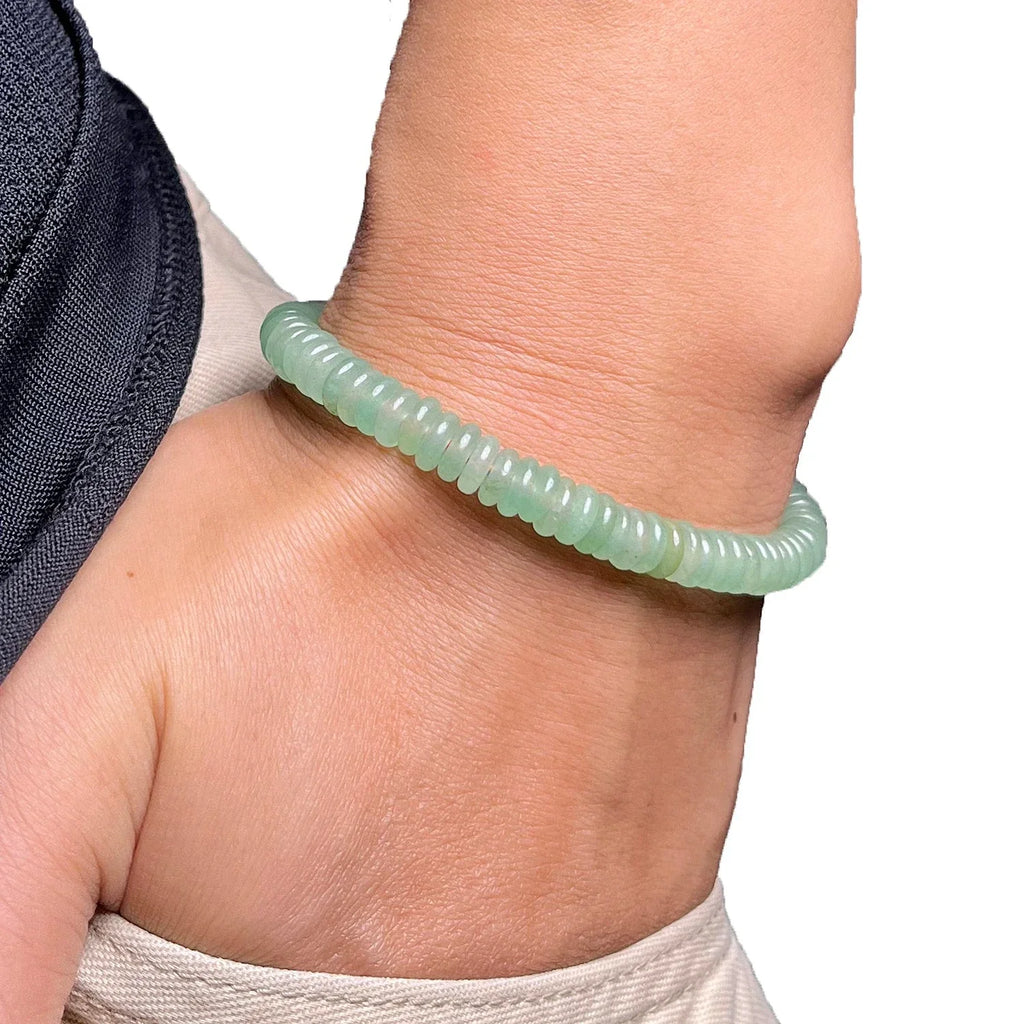 Tibetan Buddhist Bracelet with Aventurine Beads