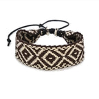 Handmade Geometric-Shaped Brazilian Bracelet black