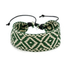 Handmade Geometric-Shaped Brazilian Bracelet green