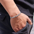 Handwoven Brazilian Friendship Bracelet black and white